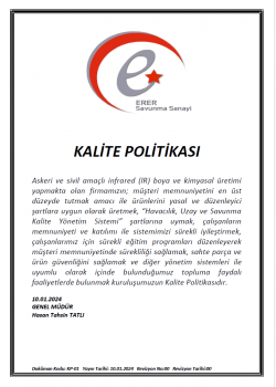 Kalite Politikamız